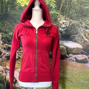Nike Red Women's Zip-Up Hoodie